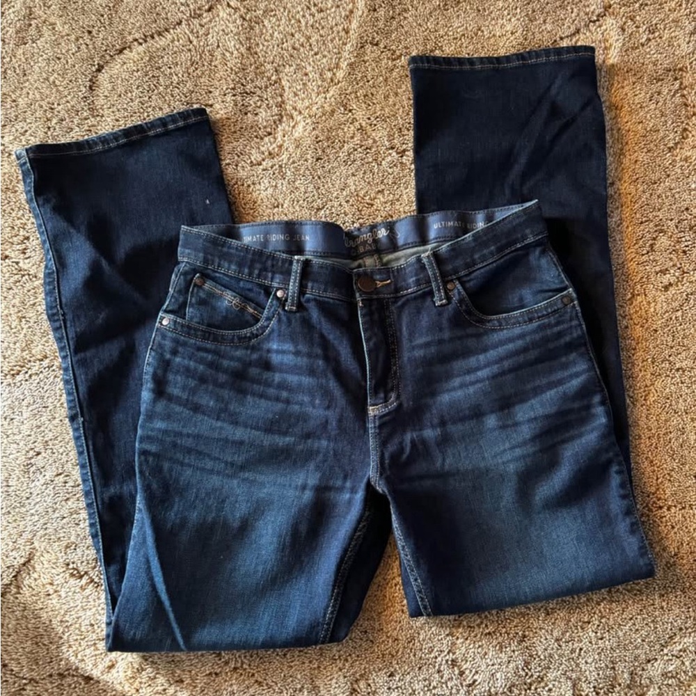 Wrangler Women's Dark Blue Straight Leg Jeans
